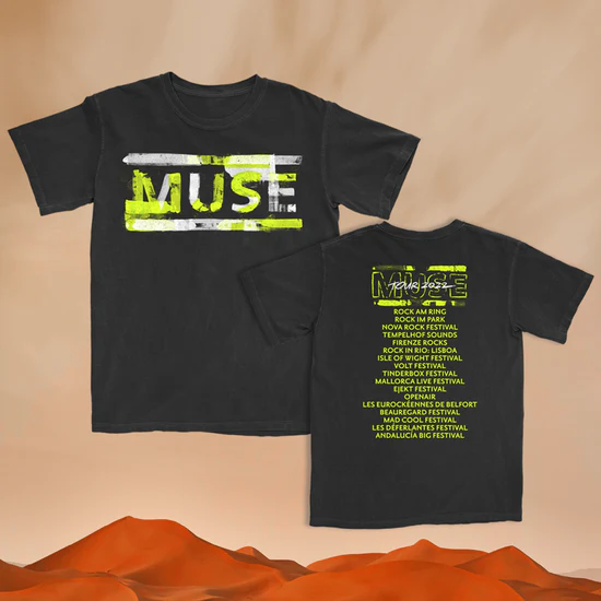 Muse WOTP Logo Colourway T-Shirt Black 2022 - Image 3