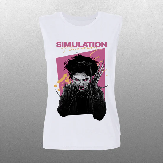Simulation Theory 80s Nails Muscle Tank